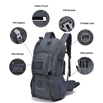 Diamond Candy Hiking Backpack for Men and Women, 40L Lightweight Day Pack  for Travel Camping 